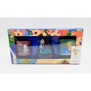 Disney Parks Mary Blair Alice in Wonderland Vase Set 70th Anniversary